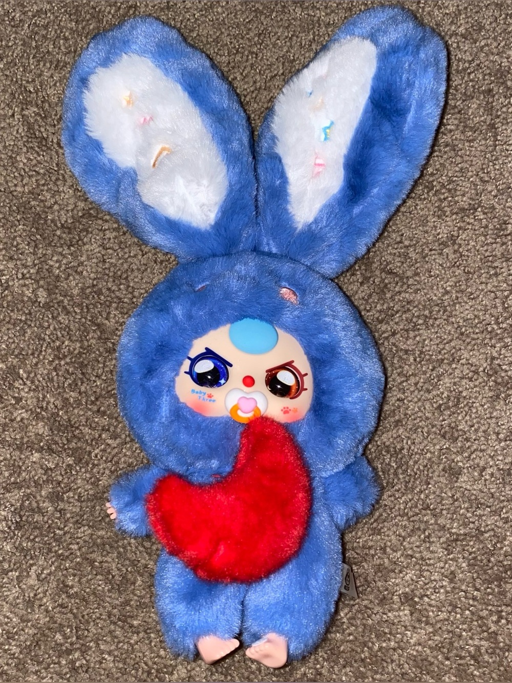 Baby Three Lily Rabbit Town V3 Blue Bunny Plush legendary heterochromia eyes